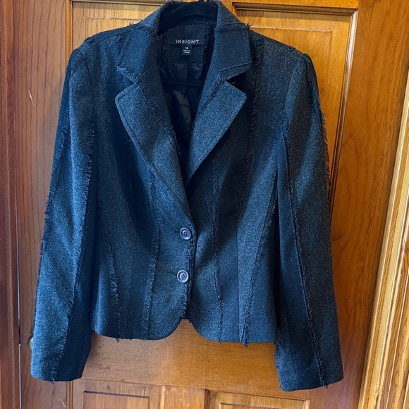 Insight Black Fringe Blazer - Picture 1 of 7